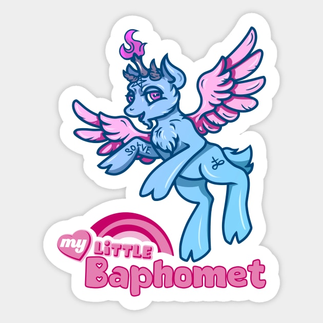 My Little Baphomet Sticker by Lycane